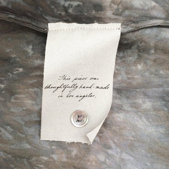 Raquel Allegra Cheetah BurnOut Front Pocket Blouse - Picture 8 of 8